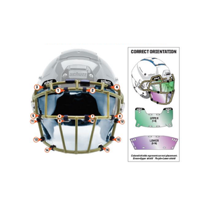 Splash guard for football helmet 2025