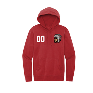 Mad River Indians Football Player Fleece Hoodie