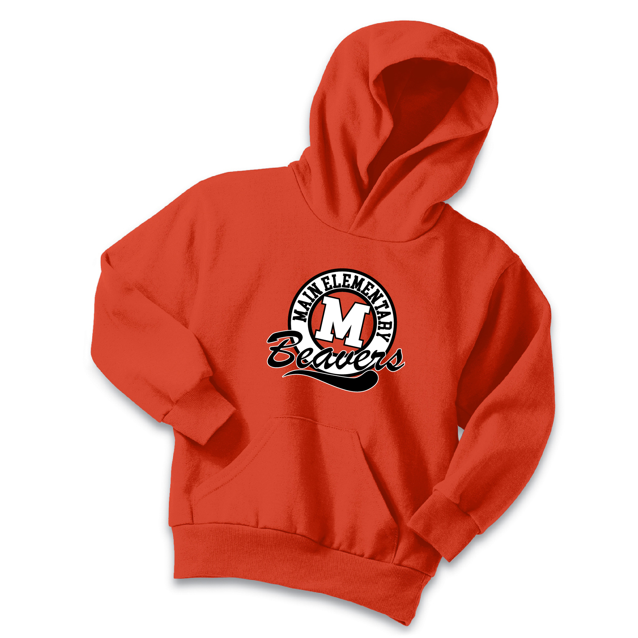 Main Elementary Beavers Orange Hoodie