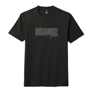 Riverside Indians 'Blackout' Tri-Blend T-Shirt