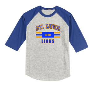 St. Luke Lions EST. 1964 Colorblock Raglan Tee