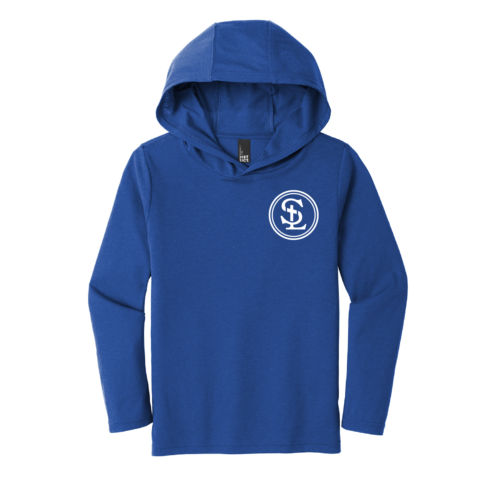 St. Luke Lions Tri-Blend Long Sleeve Hooded T-Shirt